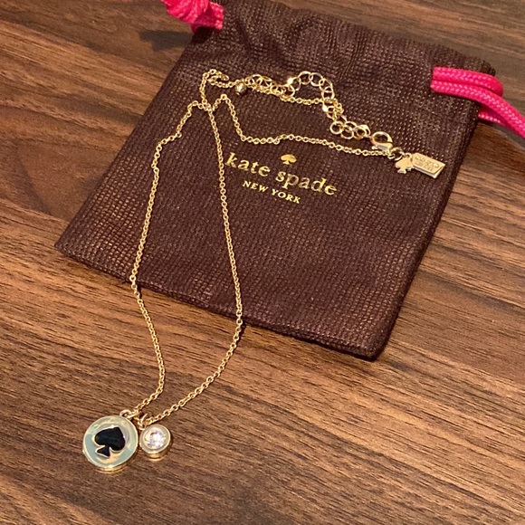 kate spade Jewelry - Kate Spade Necklace Gold Black